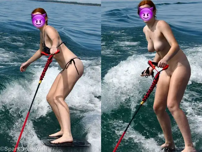 Surfing is best done naked
