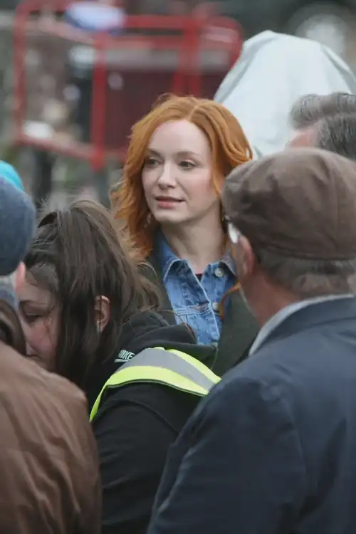 Christina filming "Small Town, Big Story"