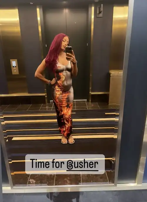 Mercedes ready for the Usher concert in Vegas