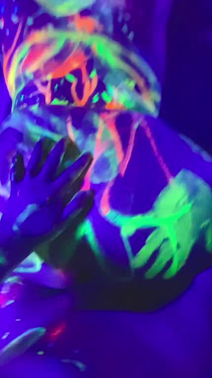 Body paints, black lights and breeding,he made sure I got all 3!