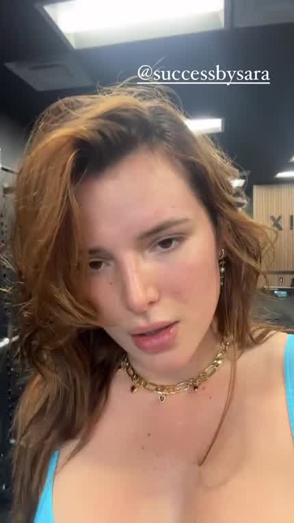 Sweaty Bella Thorne