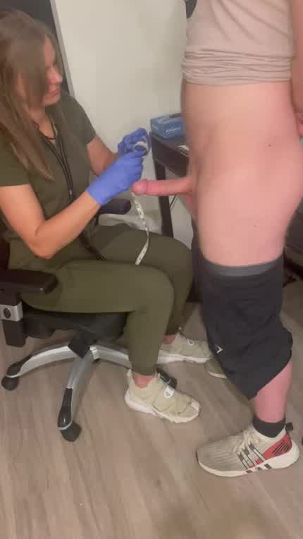 Let me do your exam, if you behave you’ll get a reward..