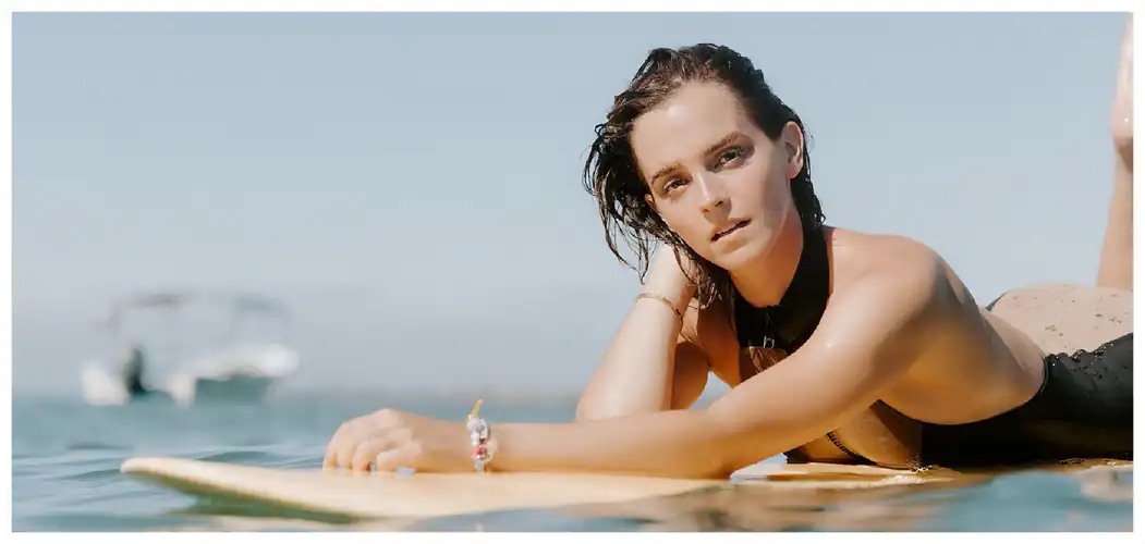 Emma surfing