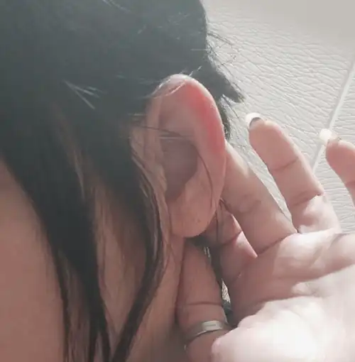 I like the folds that form when I bend my ear.