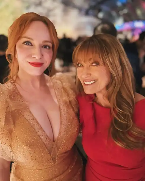 Christina with Jane Seymour