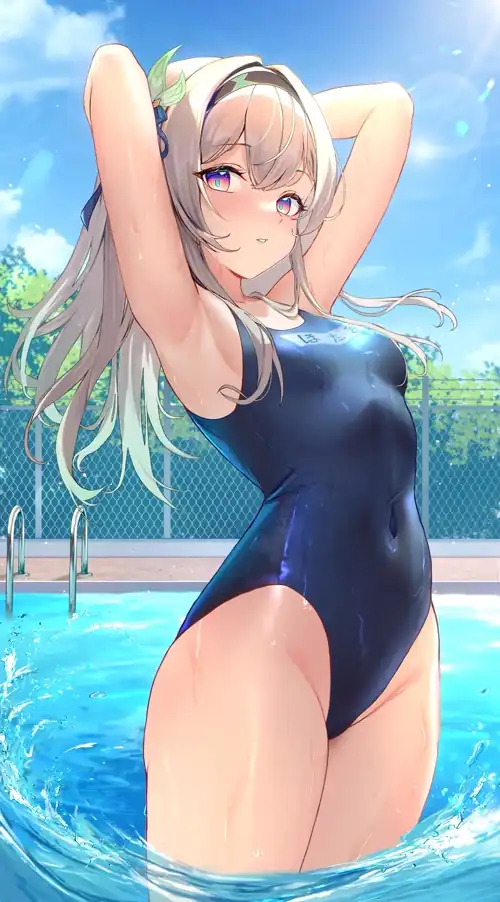 Firefly in a school swimsuit
