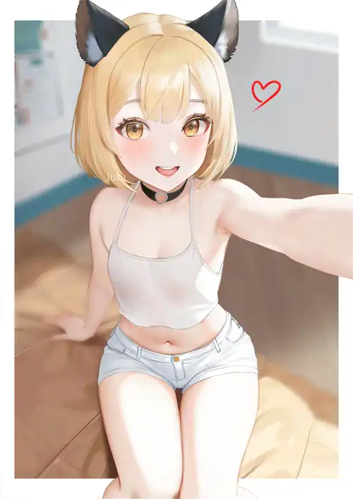 Cat Girl Selfie [Original]