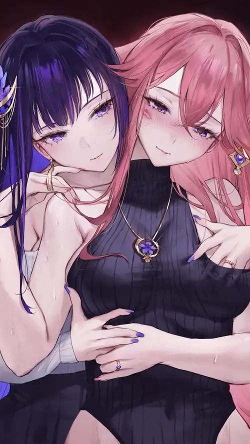 Yae Miko & Raiden Ei[Genshin Impact] (1407x2500)