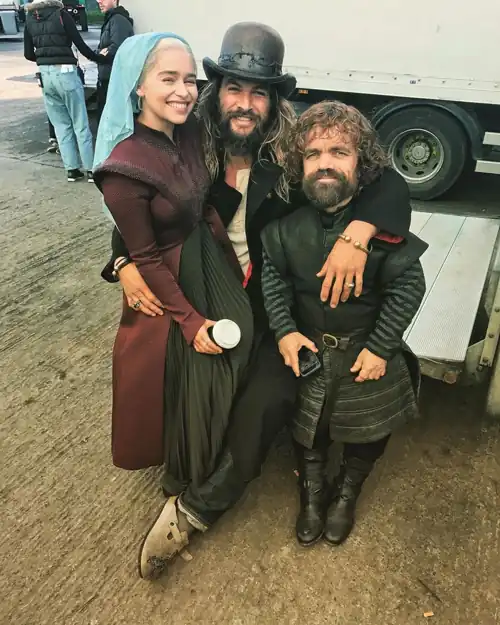 A behind the scenes photo from Game of Thrones (2011-2019)
