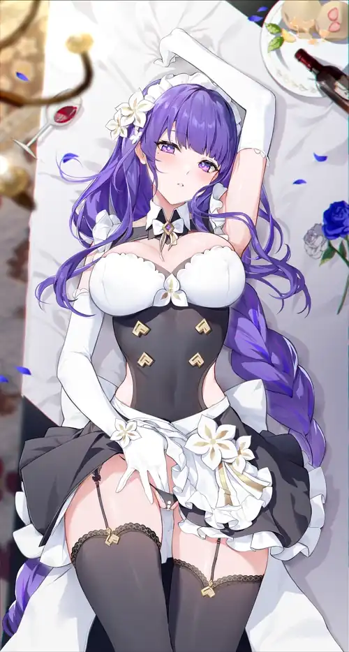 Maid Outfit Raiden Shogun