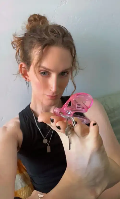 Put it on then worship my feet