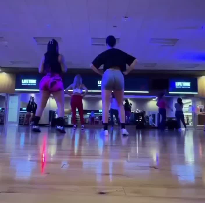 Shaking it in the gym 
