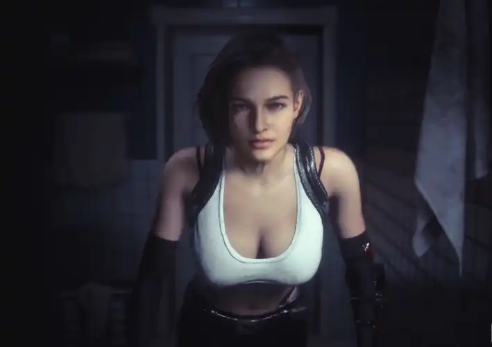 Jill Valentine in Tifa Lockhart Outfit