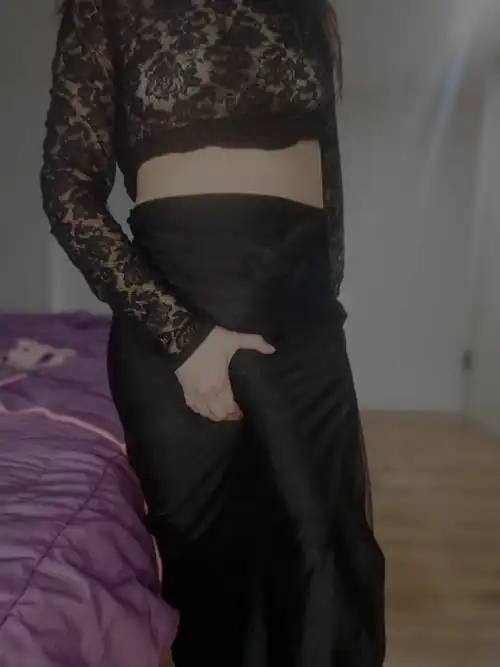 I need a long skirt to hide what's underneath it.
