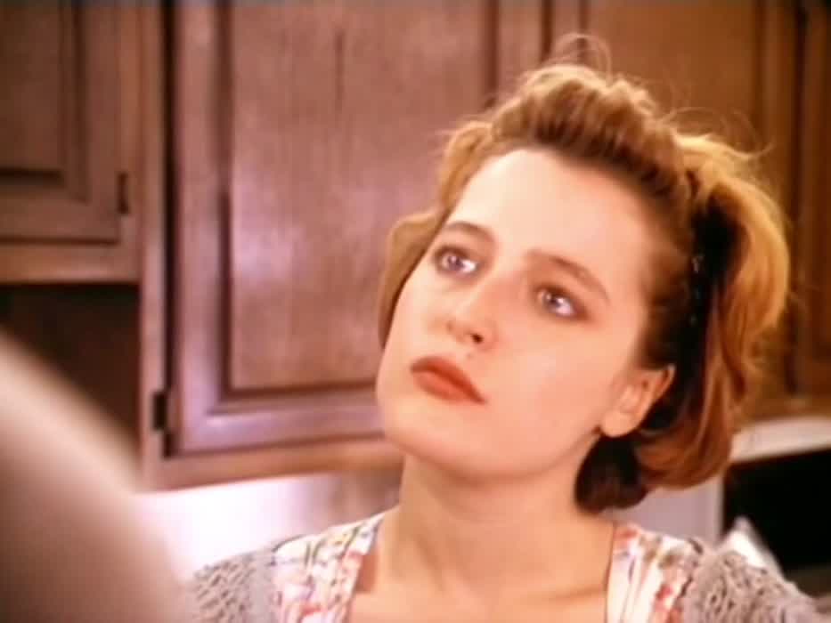 One of the only times Gillian Anderson was topless on screen, was just a year before the X Files debuted (1992)