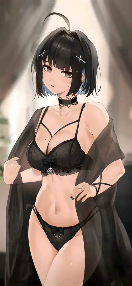 Lingerie Model [Artist's Original] (2400x5200)