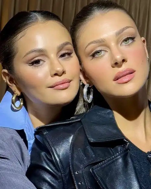 Selena and Nicola Peltz in Paris