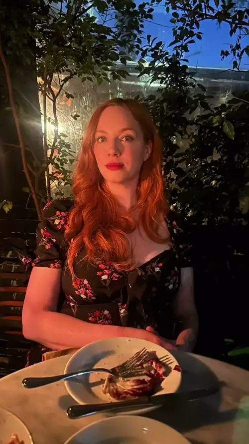 Christina out to dinner in Mexico City
