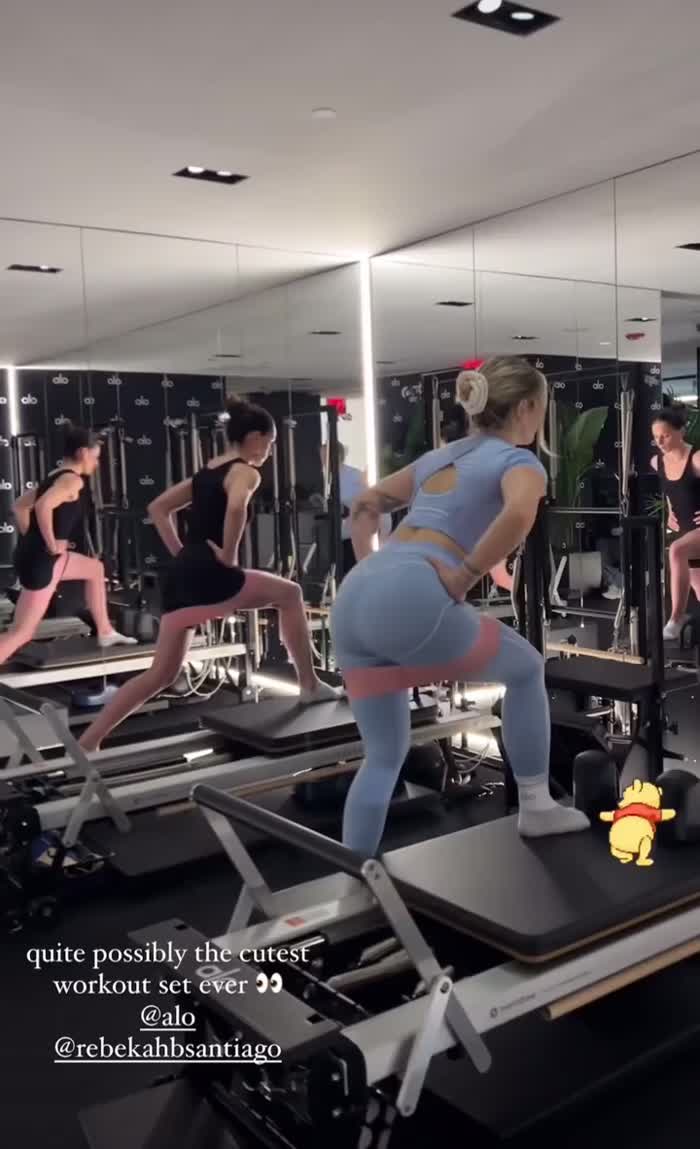 Working out with Rebekah | IG story 7/17/24