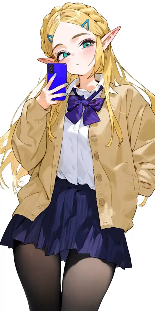 Zelda in a School Uniform 