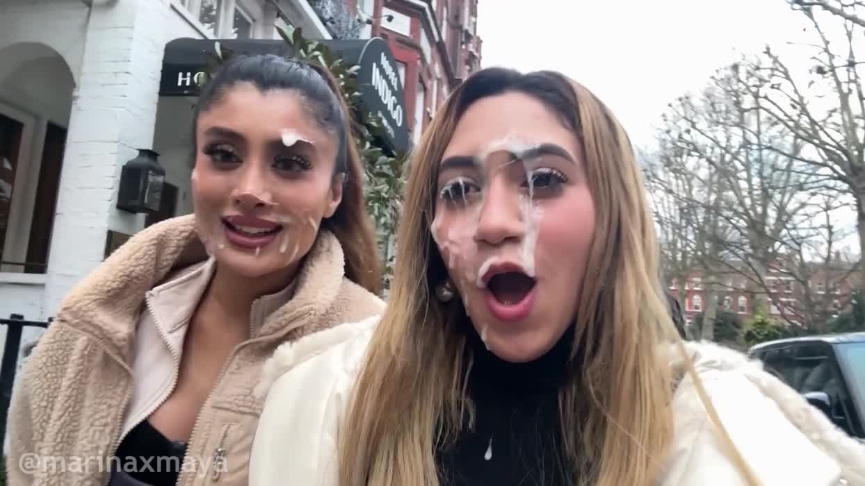 Artemis Carmona & Marina Maya - Epic London Cumwalk!
