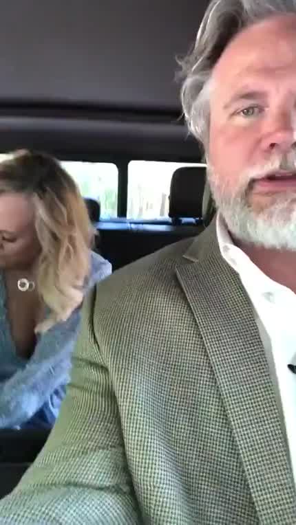 Changing outfits in the back of the car