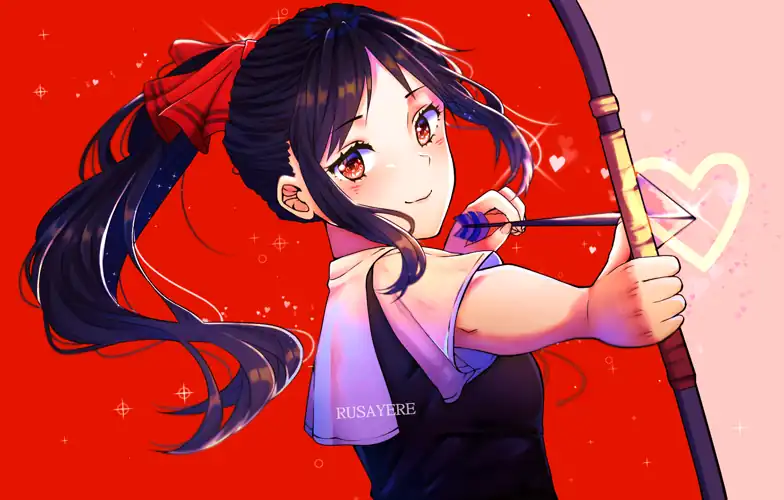 I drew Kaguya, I think she would look nice in a ponytail !