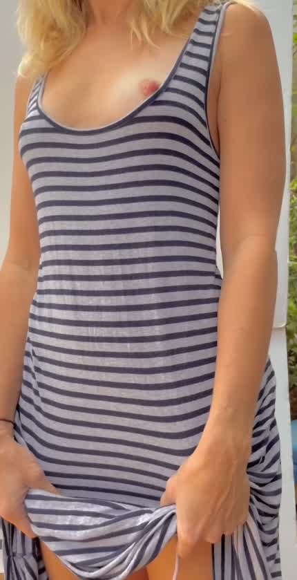 Under my sundress at the parent meet & greet