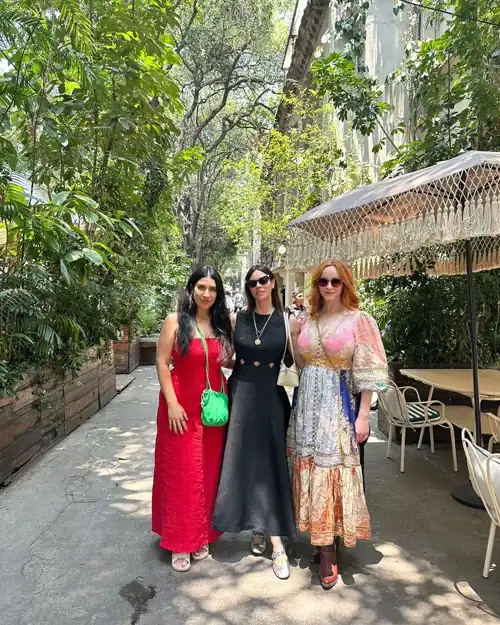 Christina with her friends in Mexico