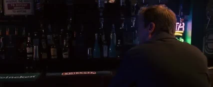 Amy as a bartender in Mirrors