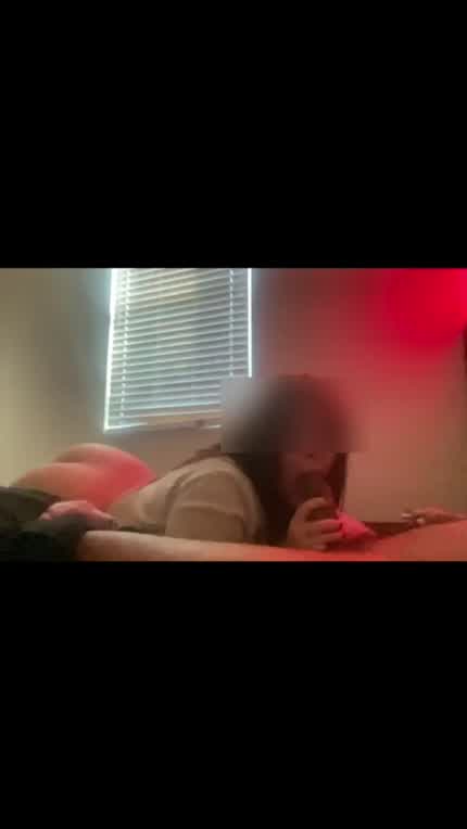 When I’m bored, I practice throating him