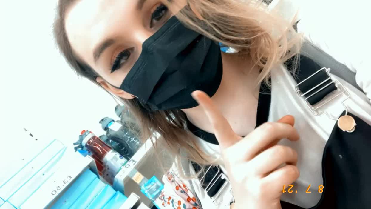 Mistress forced me to walk around my supermarket like this