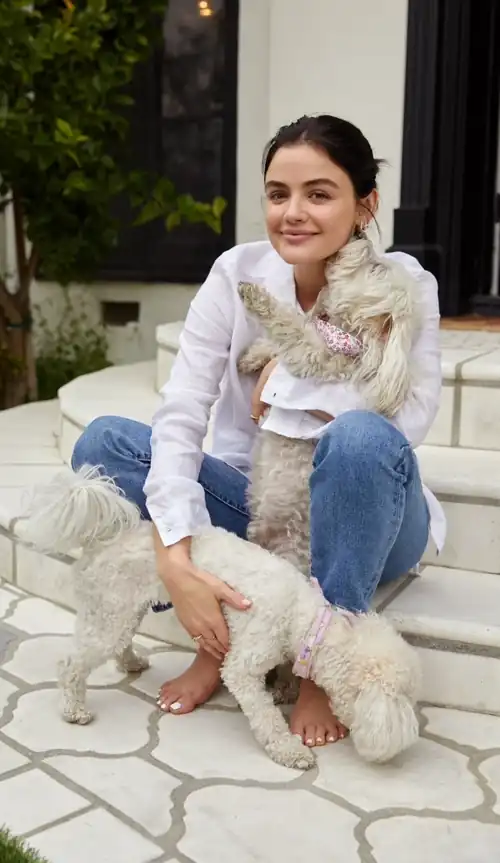 Lucy with her dogs | IG April 2024