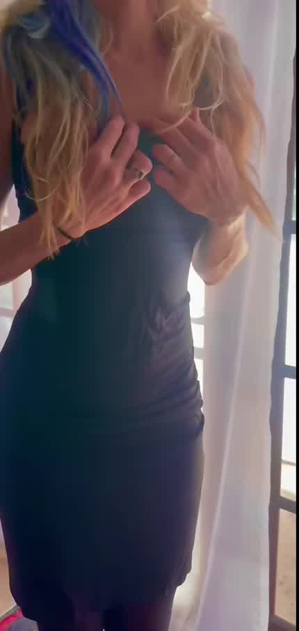 Under my date night dress