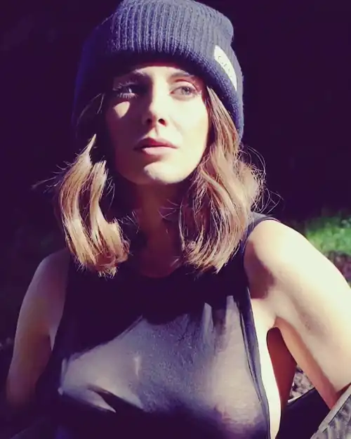 In a see-through top for Basic Magazine
