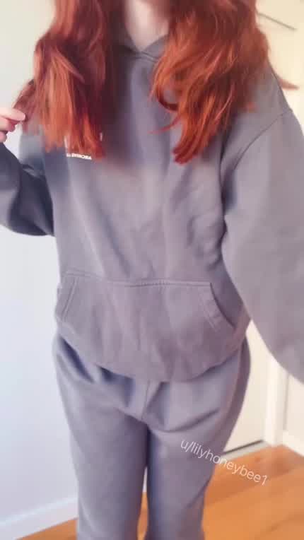 From my actual comfy clothes to nude! 🥹