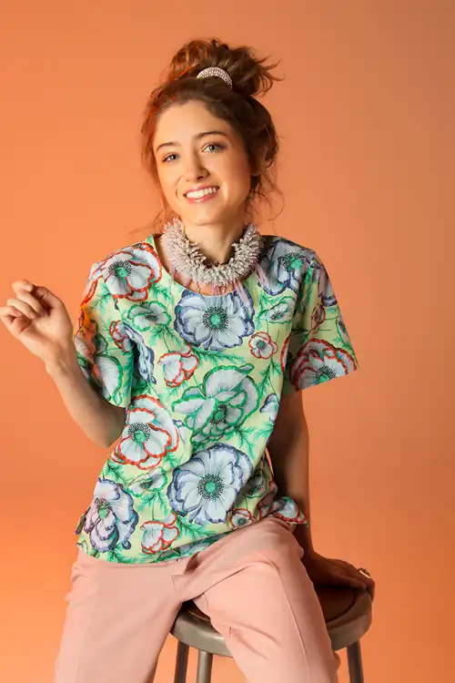 Orange and florals