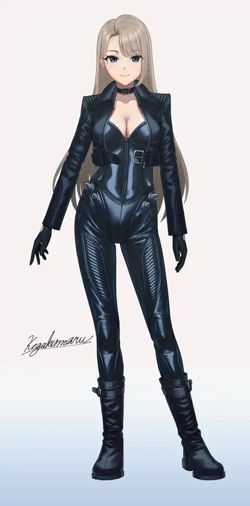 Black Biker Suit