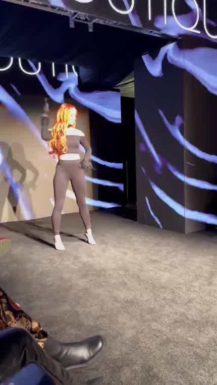 Mercedes walking the runway at LA Fashion week last year