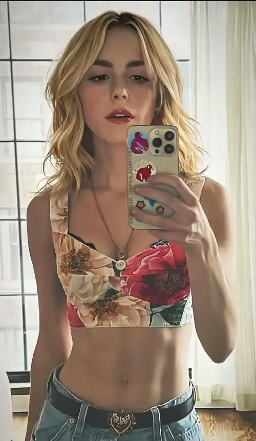 She just refuses to cover her stomach