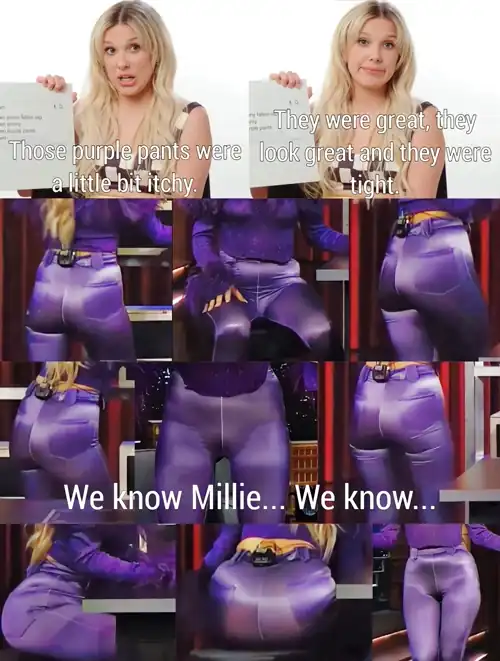 Best part of the interview was that she described them and knew we liked those pants on her too! 💜