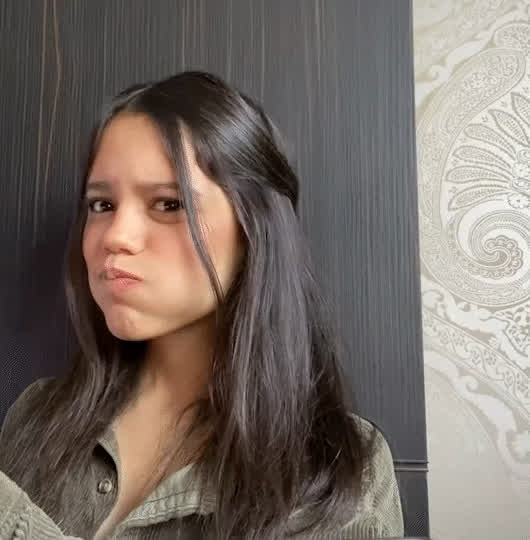 Jenna Ortega holding all that warm thick cum in her mouth. All she's good for is being a good little cumdump! There's hundreds of fans lined up waiting their turn to fuck her throat like a fleshlight and to shoot warm thick cum down it, before using her throat like their own personal urinal!
