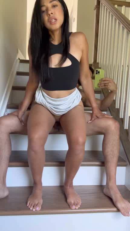 Who knew Fucking on the stairs could be so much fun 