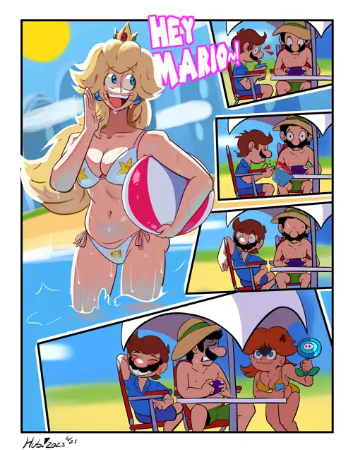 Peach at the beach (NintendoHub)