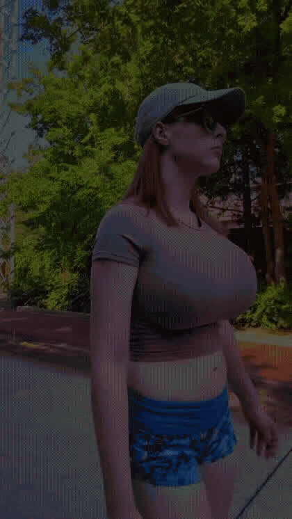 Busty walk