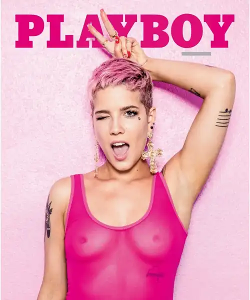 Halsey on the cover of Playboy