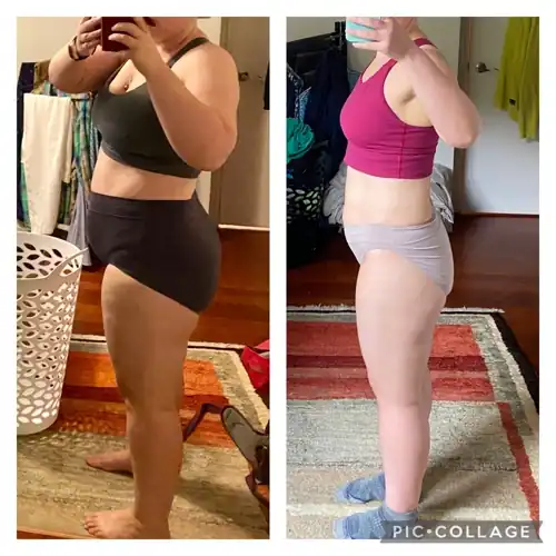 On a journey to get fit after baby, progress since March