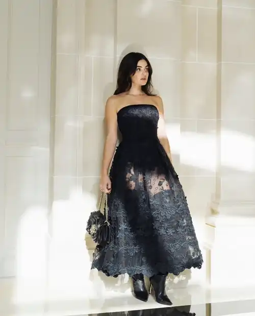Lucy attending Elie Saab Paris Show | IG October 2023