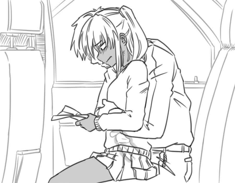 Using her as my cocksleeve during long ride