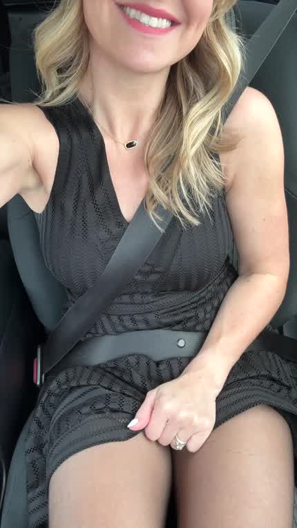 Don’t tell my coworkers but I’m wearing thigh highs under my dress today…and nothing else…